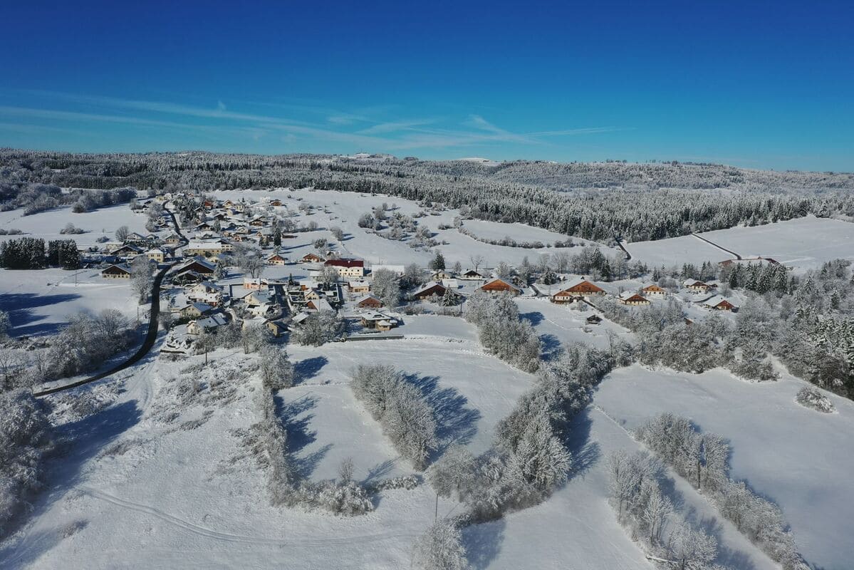 Paysage enneigé : Les Courtots - Novembre 2025
